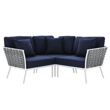Load image into Gallery viewer, Stance Outdoor Patio Aluminum Small Sectional Sofa by Modway