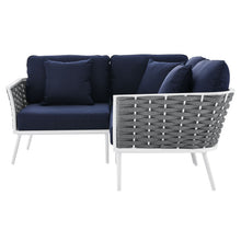 Load image into Gallery viewer, Stance Outdoor Patio Aluminum Small Sectional Sofa by Modway