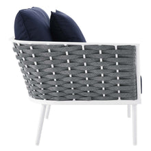 Load image into Gallery viewer, Stance 4 Piece Outdoor Patio Aluminum Sectional Sofa Set by Modway