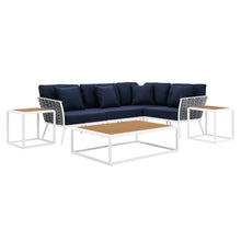 Load image into Gallery viewer, Stance 7 Piece Outdoor Patio Aluminum Sectional Sofa Set by Modway