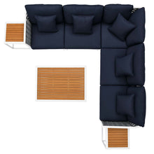Load image into Gallery viewer, Stance 8 Piece Outdoor Patio Aluminum Sectional Sofa Set by Modway