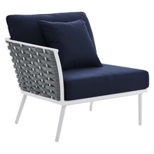 Load image into Gallery viewer, Stance 9 Piece Aluminum Outdoor Patio Aluminum Sectional Sofa Set by Modway