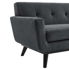 Load image into Gallery viewer, Engage Herringbone Fabric Loveseat by Modway