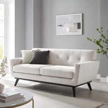 Load image into Gallery viewer, Engage Herringbone Fabric Loveseat by Modway