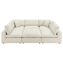 Load image into Gallery viewer, Commix 6-Piece Down Filled Overstuffed Sectional Sofa by Modway