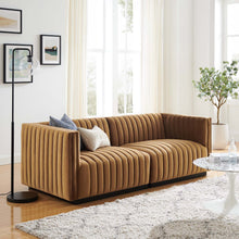 Load image into Gallery viewer, Conjure Channel Tufted Performance Velvet Loveseat by Modway