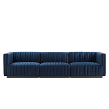 Load image into Gallery viewer, Conjure Channel Tufted Performance Velvet Sofa in