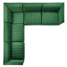 Load image into Gallery viewer, Conjure 5-Piece Channel Tufted Performance Velvet Sectional by Modway