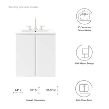 Load image into Gallery viewer, Bryn 24" Wall-Mount Bathroom Vanity by Modway