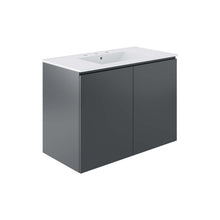 Load image into Gallery viewer, Bryn 36" Wall-Mount Bathroom Vanity by Modway