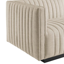Load image into Gallery viewer, Conjure 4-Piece Channel Tufted Upholstered Fabric L-Shaped Sectional by Modway