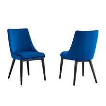 Load image into Gallery viewer, Viscount Accent Performance Velvet Dining Chairs Set of 2 by Modway