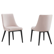 Load image into Gallery viewer, Viscount Accent Performance Velvet Dining Chairs Set of 2 by Modway