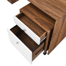 Load image into Gallery viewer, Transmit Wood Desk and File Cabinet Set by Modway