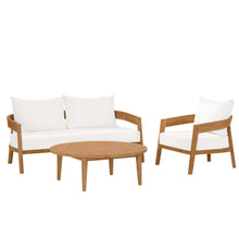 Load image into Gallery viewer, Brisbane 3-Piece Teak Wood Outdoor Patio Set by Modway