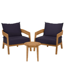 Load image into Gallery viewer, Brisbane 3-Piece Teak Wood Outdoor Patio Set by Modway