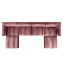 Load image into Gallery viewer, Sanguine 6-Piece Channel Tufted Performance Velvet Modular Sectional Sofa by Modway