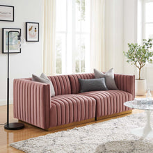 Load image into Gallery viewer, Conjure Channel Tufted Performance Velvet Loveseat by Modway