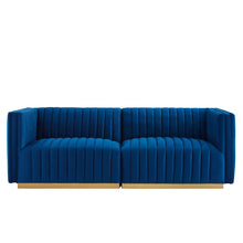 Load image into Gallery viewer, Conjure Channel Tufted Performance Velvet Loveseat by Modway