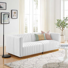 Load image into Gallery viewer, Conjure Channel Tufted Performance Velvet Loveseat by Modway