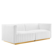 Load image into Gallery viewer, Conjure Channel Tufted Performance Velvet Loveseat by Modway