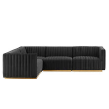 Load image into Gallery viewer, Conjure Channel Tufted 4-Piece Sectional