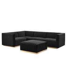 Load image into Gallery viewer, Conjure Channel Tufted 5-Piece Sectional