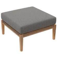 Load image into Gallery viewer, Clearwater Outdoor Patio Teak Wood Ottoman by Modway