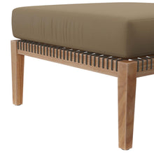 Load image into Gallery viewer, Clearwater Outdoor Patio Teak Wood Ottoman by Modway