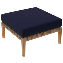 Load image into Gallery viewer, Clearwater Outdoor Patio Teak Wood Ottoman by Modway