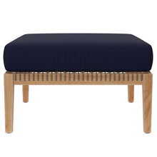 Load image into Gallery viewer, Clearwater Outdoor Patio Teak Wood Ottoman by Modway