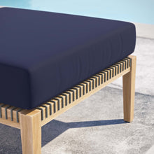 Load image into Gallery viewer, Clearwater Outdoor Patio Teak Wood Ottoman by Modway