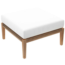 Load image into Gallery viewer, Clearwater Outdoor Patio Teak Wood Ottoman by Modway