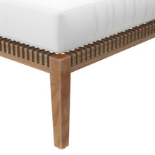 Load image into Gallery viewer, Clearwater Outdoor Patio Teak Wood Ottoman by Modway