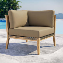 Load image into Gallery viewer, Clearwater Outdoor Patio Teak Wood Corner Chair by Modway
