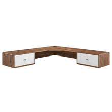 Load image into Gallery viewer, Transmit 55" Wall Mount Corner Wood Office Desk by Modway