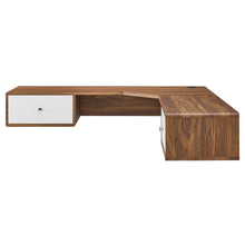 Load image into Gallery viewer, Transmit 55" Wall Mount Corner Wood Office Desk by Modway