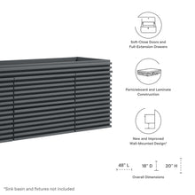 Load image into Gallery viewer, Render 48" Single Sink Compatible (Not Included) Bathroom Vanity Cabinet by Modway
