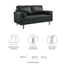 Load image into Gallery viewer, Valour Leather Loveseat by Modway