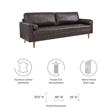 Load image into Gallery viewer, Valour 88" Leather Sofa by Modway