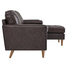 Load image into Gallery viewer, Valour 78" Leather Apartment Sectional Sofa by Modway