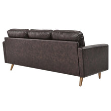 Load image into Gallery viewer, Valour 78" Leather Apartment Sectional Sofa by Modway