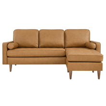 Load image into Gallery viewer, Valour 78" Leather Apartment Sectional Sofa by Modway
