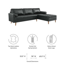 Load image into Gallery viewer, Valour 98" Leather Sectional Sofa by Modway