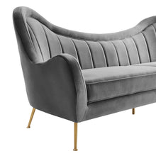 Load image into Gallery viewer, Cheshire Channel Tufted Performance Velvet Sofa by Modway