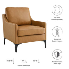 Load image into Gallery viewer, Corland Leather Armchair by Modway