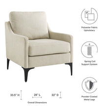 Load image into Gallery viewer, Corland Upholstered Fabric Armchair by Modway