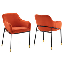 Load image into Gallery viewer, Jovi Performance Velvet Dining Armchair Set of 2 by Modway