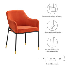 Load image into Gallery viewer, Jovi Performance Velvet Dining Armchair Set of 2 by Modway