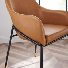 Load image into Gallery viewer, Jovi Vegan Leather Dining Chair Set of 2 by Modway
